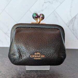 Coach Pebbled Leather Kisslock Coin Purse – (Style C2080)